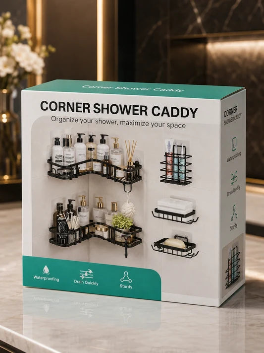 Étagères métallique salle de bain 5 pcs